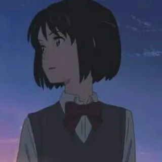 💫 Mitsuha Miyamizu Your Name Anime, Nhân vật, Your Name, Mitsuha Miyamizu, Nữ sinh telegram sticker