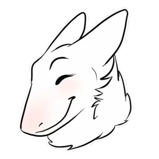 😊 animale, carino, felice, peloso, cartone animato telegram sticker