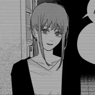 🌟 Makima Chainsaw Man anime, manga, chainsaw man, makima, illustration telegram sticker