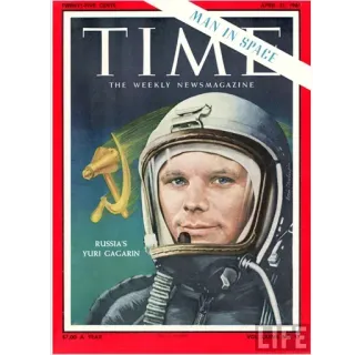 🌍 Yuri Gagarin TIME Magazine TIME
RUSSIA'S
YURI GAGARIN TIME magazine, Yuri Gagarin, Soviet Union, space, USSR, politics, astronaut, cosmonaut telegram sticker