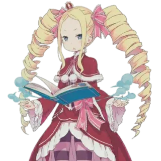 😺 Beatrice Re:Zero Аниме, Манга, Магия, Лоли, Книга telegram sticker