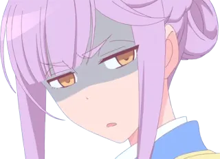 😒 Anime, Kreskówka, Dziewczyna, Wyraz twarzy, Zła, Poirytowana telegram sticker