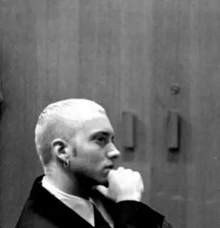 ◾️ Eminem rapper, music, artist, eminem, portrait telegram sticker