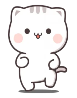 😺 gato, animal, lindo, gatito, kawaii, mascota, doméstico, dibujo animado telegram sticker