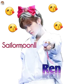 😍 Ren Sailor Moon Sailormoon!! Ren kpop, Idole, Sailor Moon, Fan art telegram sticker