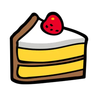 🍰 torta, dolce, fragola, dolce, cibo telegram sticker