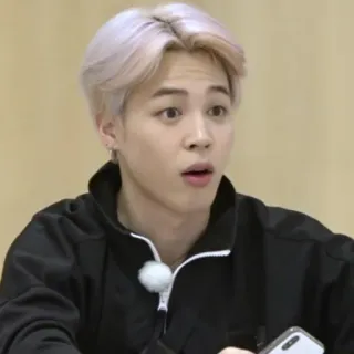 🐟 Jimin kpop, cantante, jimin, sorpreso, artista telegram sticker