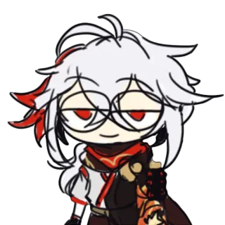 😏 Kaedehara Kazuha Genshin Impact Anime, Chibi, Genshin Impact, Kazuha, Personagem de videogame telegram sticker