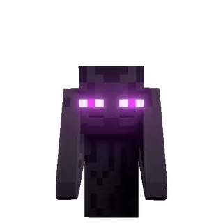 😱 Enderman Minecraft Enderman, Minecraft, Videospiel, blockig, lila, Monster whatsapp sticker