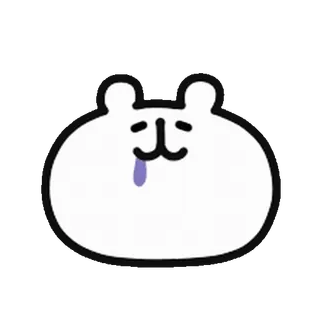 💨 słodkie, smutne, niedźwiedź, zwierzę, kreskówka, postać, naklejka telegram sticker