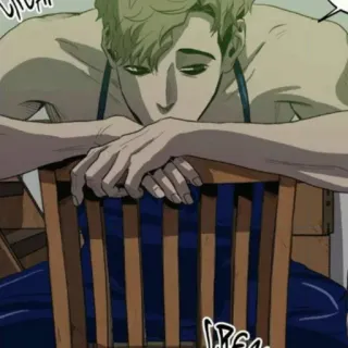 🤔 Yoon Bum Killing Stalking manga, yaoi, horror, psychological, manhwa telegram sticker