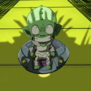 🖤 cartoon, alien, spaceship, green, character telegram sticker