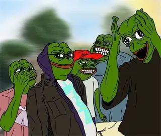 😎 Pepe the Frog Pepe de Kikker, Meme, Internetmeme, Kikker, Cartoon, Personage whatsapp sticker