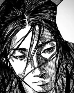 ⚔ Manga, Retrato, Serio, Personaje, Obra de arte whatsapp sticker