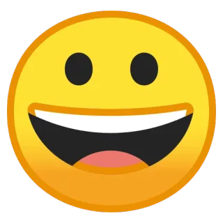 😀 emoji, senyum, bahagia, wajah telegram sticker