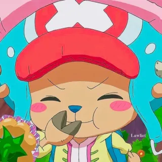 😊 Tony Tony Chopper One Piece anime, One Piece, Tony Tony Chopper, lindo, dibujos animados, personaje telegram sticker