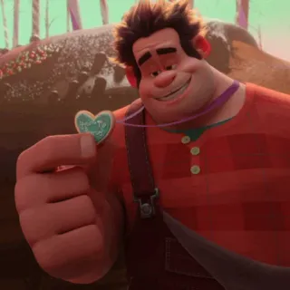 🥨 Wreck-It Ralph Detona Ralph, Disney, Personagem animado whatsapp sticker