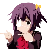 🥸 Anime Mädchen, Zeigen, Niedlich, Charakter, Sticker whatsapp sticker