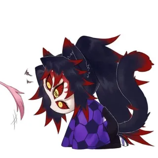 🌙 Anime, Ác quỷ, Sinh vật, Quái vật, Phim hoạt hình, Nhân vật telegram sticker