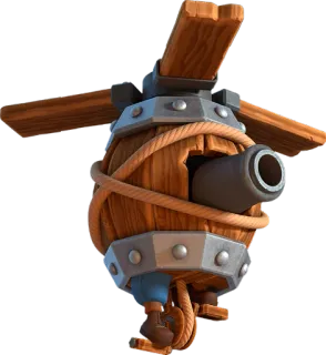 🛰 cannon, barrel, war, weapon, siege, catapult telegram sticker