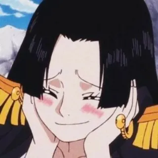 🥂 Boa Hancock One Piece 애니메이션, 만화, 캐릭터, 팬아트, 보아 행콕, 원피스, 미소 telegram sticker