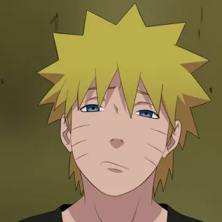 😕 Naruto Uzumaki Naruto anime, naruto, manga, karakter, sedih, wajah telegram sticker