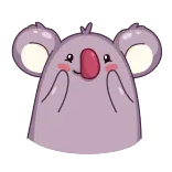 ☺️ коала, животное, милый, стикер whatsapp sticker