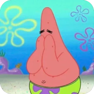 🫥 Patrick Star SpongeBob SquarePants telegram sticker