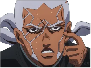 😰 Enrico Pucci JoJo's Bizarre Adventure anime, jojo, enrico pucci, character telegram sticker