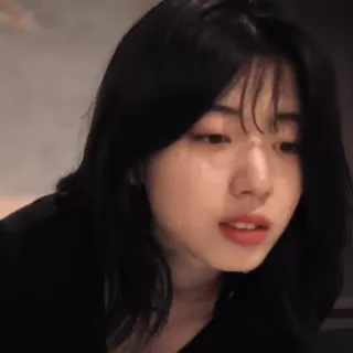 🇰🇷 phụ nữ, châu Á, chân dung, người, tóc, khuôn mặt whatsapp sticker