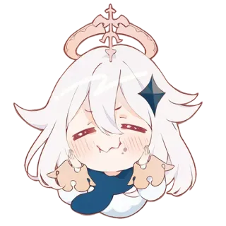 😊 Paimon Genshin Impact Аниме, Игра, Милый, Мультфильм, Паймон, Genshin Impact whatsapp sticker