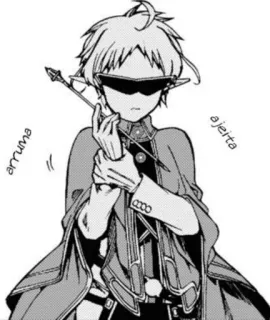 😎 arruma
ajelta Anime, Manga, Charakter, Elf, Augenbinde, Zauberer, Magie telegram sticker