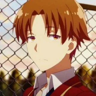 🙃 Ayanokoji Classroom of the Elite アニメ, 綾小路, よう実, ティーン telegram sticker