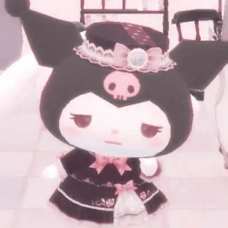 🧬 Kuromi Kuromi, Sanrio, Anime, Dibujos animados, Personaje, Kawaii telegram sticker