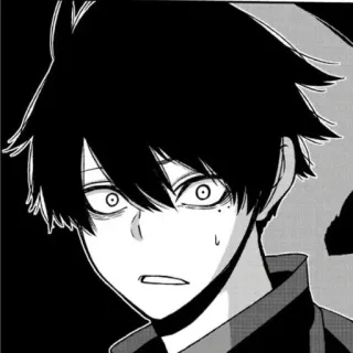 😰 Anime, Manga, Personnage, Art, Portrait telegram sticker