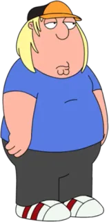 😕 Chris Griffin Family Guy dessin animé, personnage, télé, animation telegram sticker