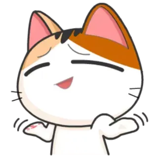 🙂 猫, かわいい, 動物, ペット, イラスト, 漫画 telegram sticker