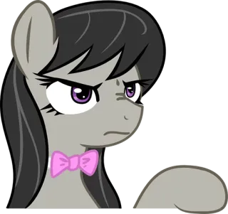 😒 pony, angry, cartoon, animal, equine telegram sticker