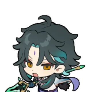 Chibi Genshin telegram stickers