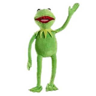 ✋ Kermit The Muppets Kermit la Grenouille, Muppets, grenouille, marionnette, vert, personnage telegram sticker