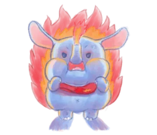 🍯 Elefant, Cartoon, süß, Tier telegram sticker