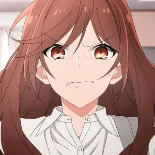 🍥 Anime, Garota, Brava, Rosto, Expressão, Desenho animado telegram sticker