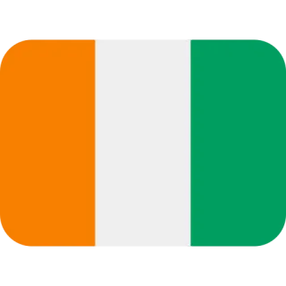 🇨🇮 bandera, Costa de Marfil, bandera nacional, país telegram sticker