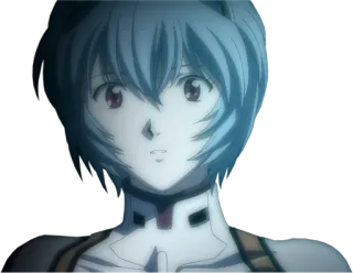 😳 Rei Ayanami Neon Genesis Evangelion Anime, Mangá, Rei Ayanami, Evangelion, Personagem whatsapp sticker