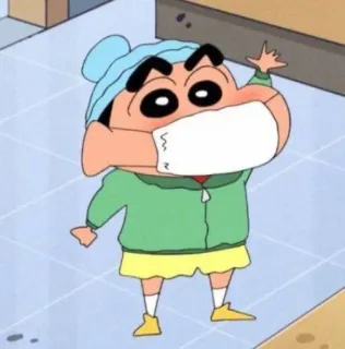 💈 Shin-chan Nohara Crayon Shin-chan 신짱구, 애니메이션, 만화, 마스크, 파도 whatsapp sticker