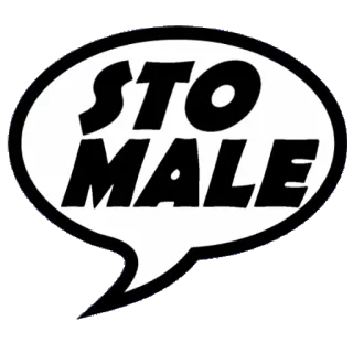 🤒 STO
MALE fumetto, testo, parola, slang telegram sticker