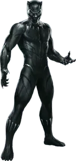 💪 Black Panther superhero, marvel, wakanda, black panther telegram sticker