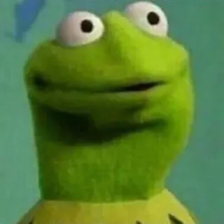 🙂 Kermit 科米蛙, 青蛙, 布偶, 表情包, 搞笑, 绿色 telegram sticker