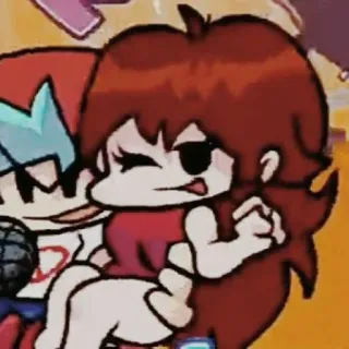 🍬 Girlfriend Friday Night Funkin' friday night funkin, dziewczyna, postać, gry telegram sticker