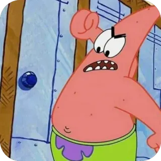 🫥 Patrick Star SpongeBob SquarePants telegram sticker